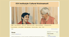 Desktop Screenshot of krishnamurti.org.br