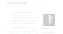 Desktop Screenshot of krishnamurti.fi